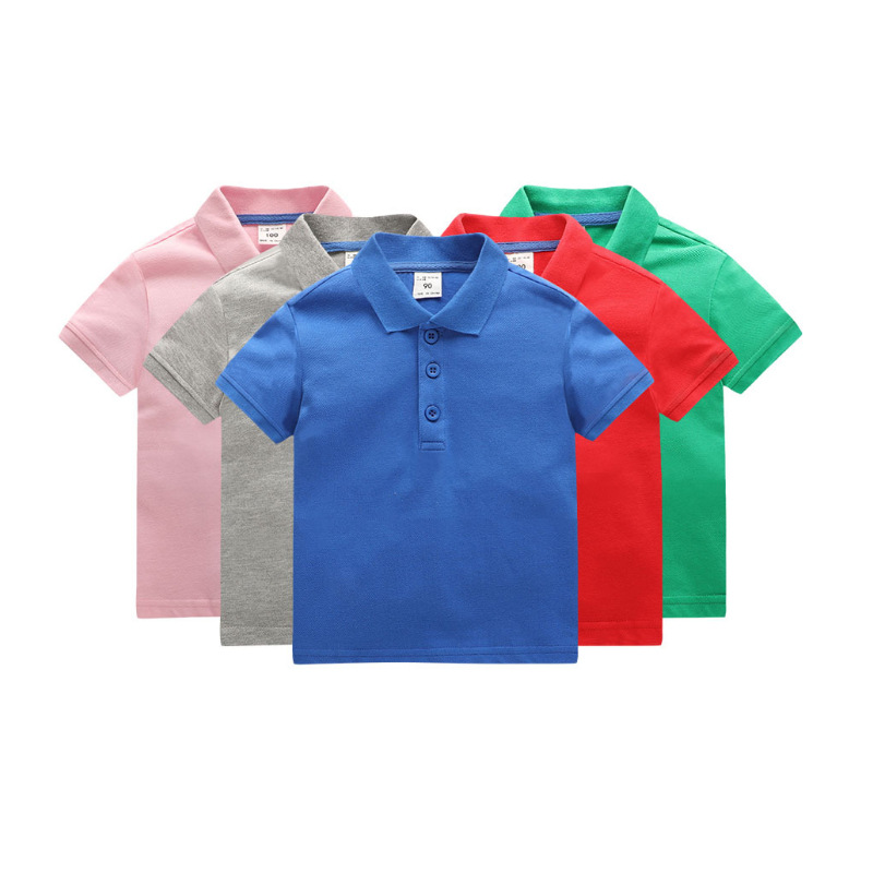 Aangepast logo kinderen polo shirts 100% katoen