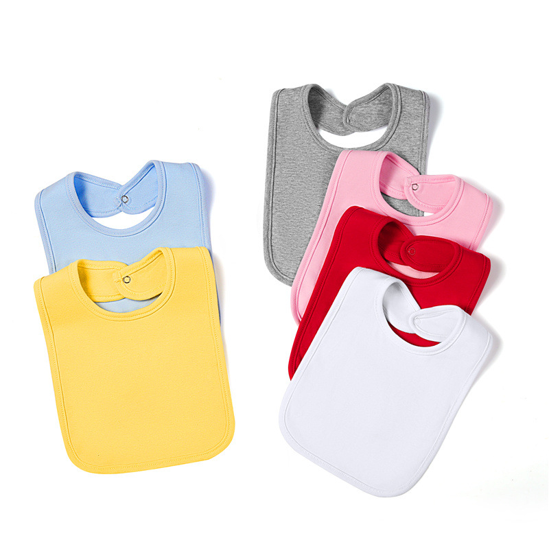 Baby baby vaste kleur katoenen slabbetje