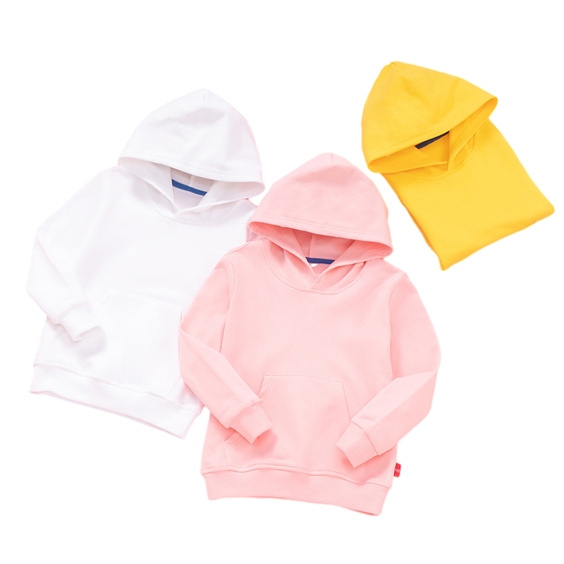 Baby kinderkleding blanco kinderen katoen kinderen hoodies sweatshirt