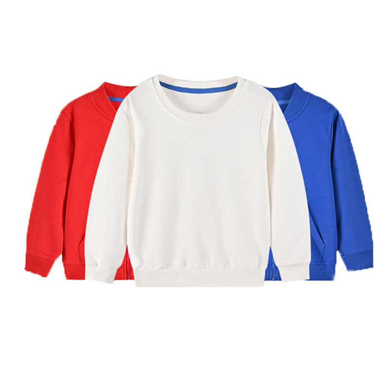 Peuter Solid Color Casual Sweatshirt Long Sleeve pullover Sweatshirt